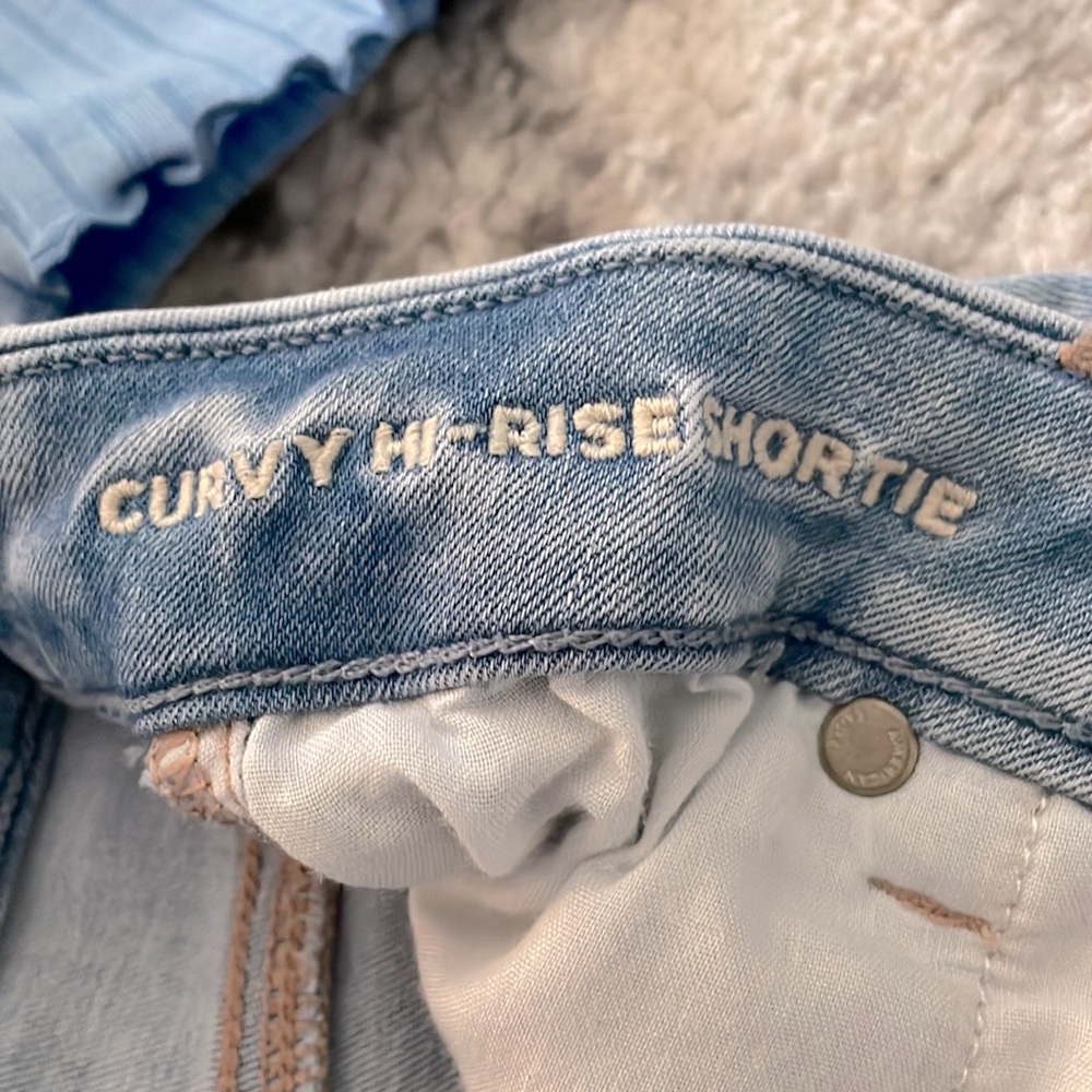 American Eagle Curvy Hi-Rise Shortie 000 & NWT AE Adjustable Tank Small - Picture 5 of 10